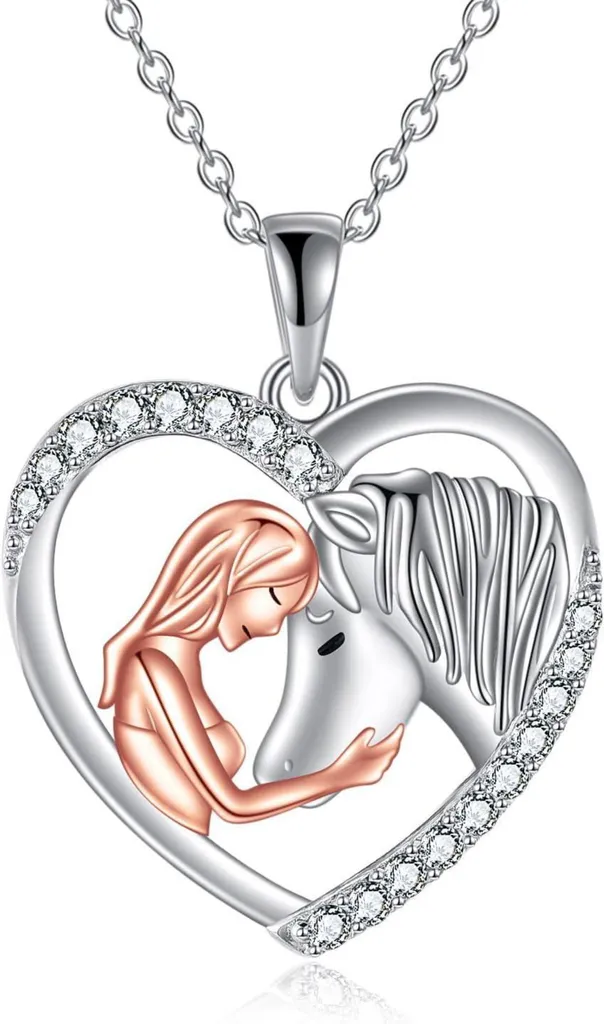Collana Cavallo Argento 925 per Ragazze: Regalo Simbolico in Sterling