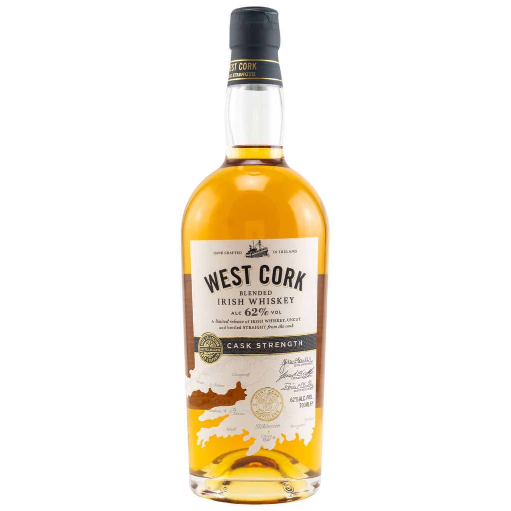 West Cork Blended Irish Whiskey Cask Strength 700ml 62% Vol.