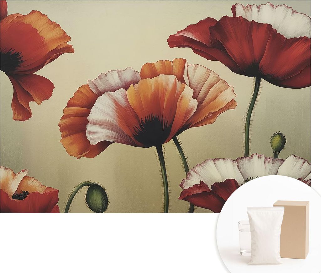 Fototapete - Wandbilder für Wohnzimmer - 152x104 cm - Dekorative Wandfolie - Modernes Design für Wanddekoration - Tapeten für Innenräume - Frö...
