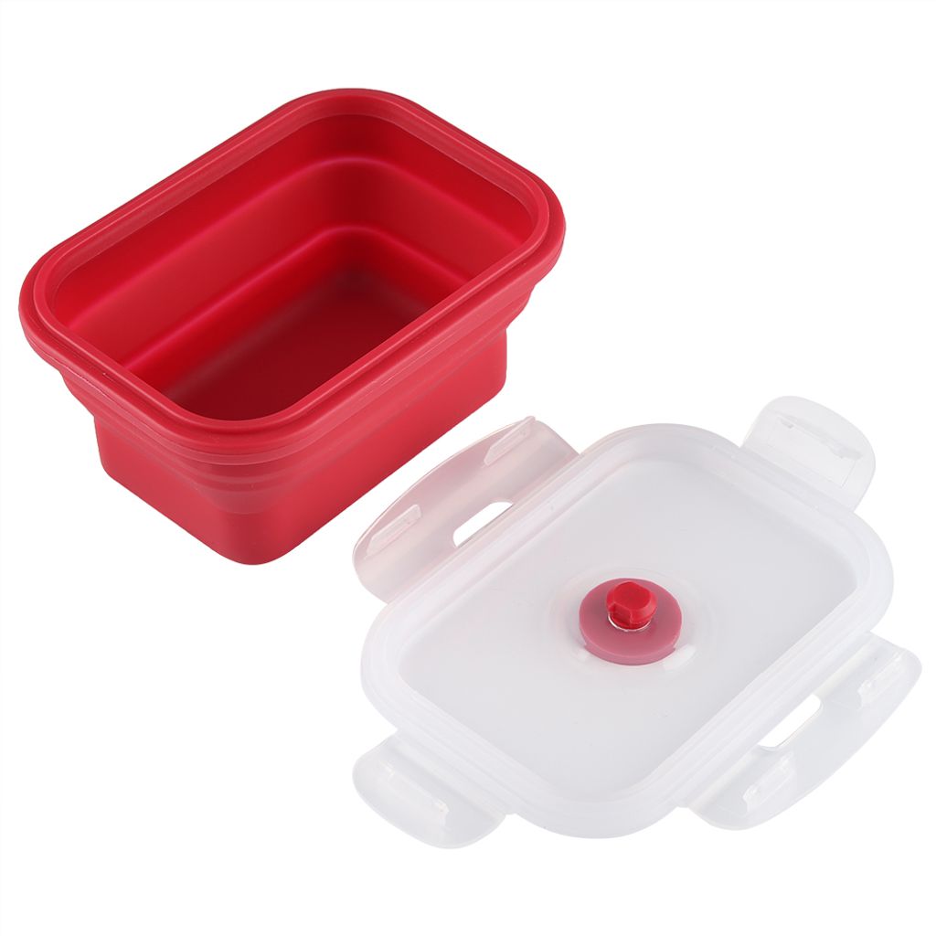 obdélníkový silikonový bento box 350 ml, skládací krabička Obrázek produktu 