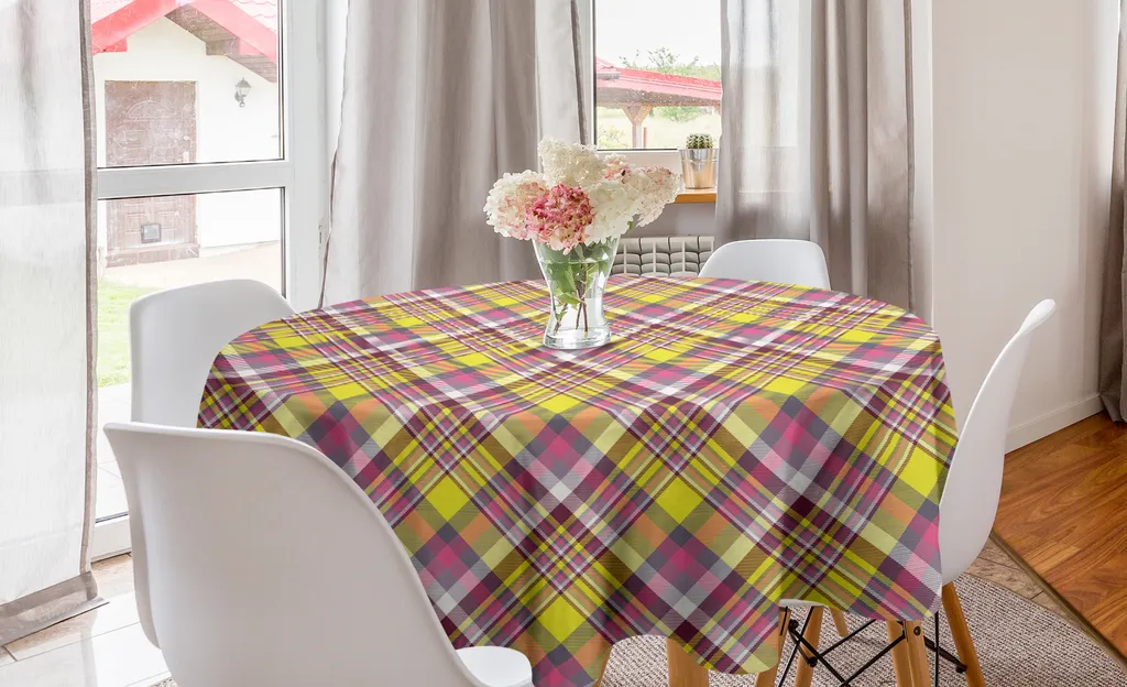 Tovaglia Rotonda ABAKUHAUS 150cm - Ideale per B&B e Case Vacanze