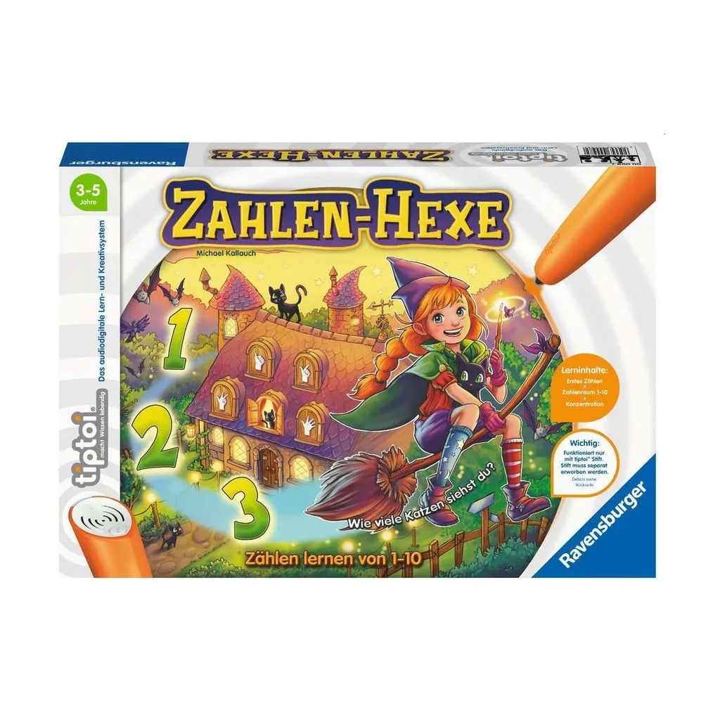 Réussir en calcul avec tiptoi La Sorcière à chiffres 00098 Ravensburger