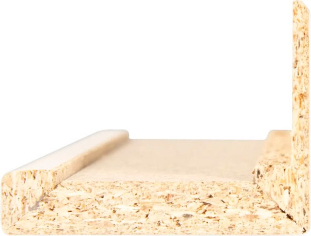 Zierbekleidung mit verlängerter Feder Pertura für Zarge CPL Design weiß (ähnlich RAL 9003) 86,0x198,5 cm für DIN Links/R
