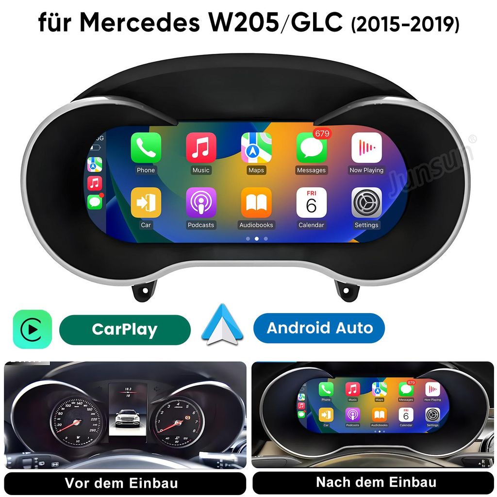 12.3" Carplay LCD Digital Tacho Instruments Combiné Pour Image du produit 