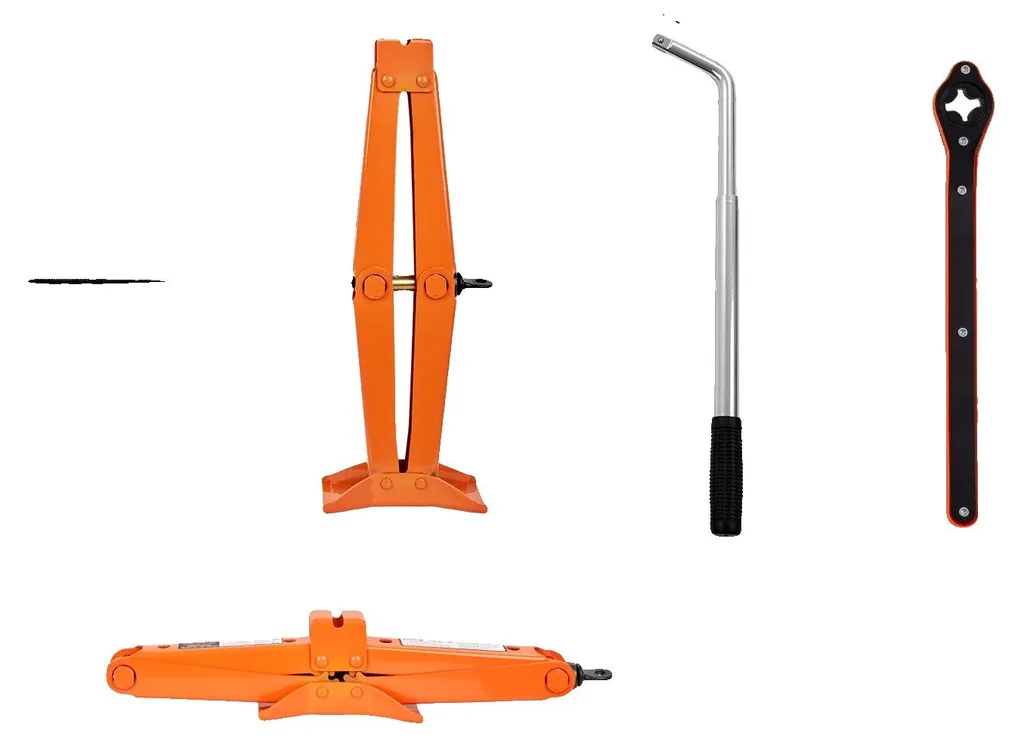 Cric rouleur à ciseaux 2,5 tonnes avec plage de levage polyvalente 2.5T