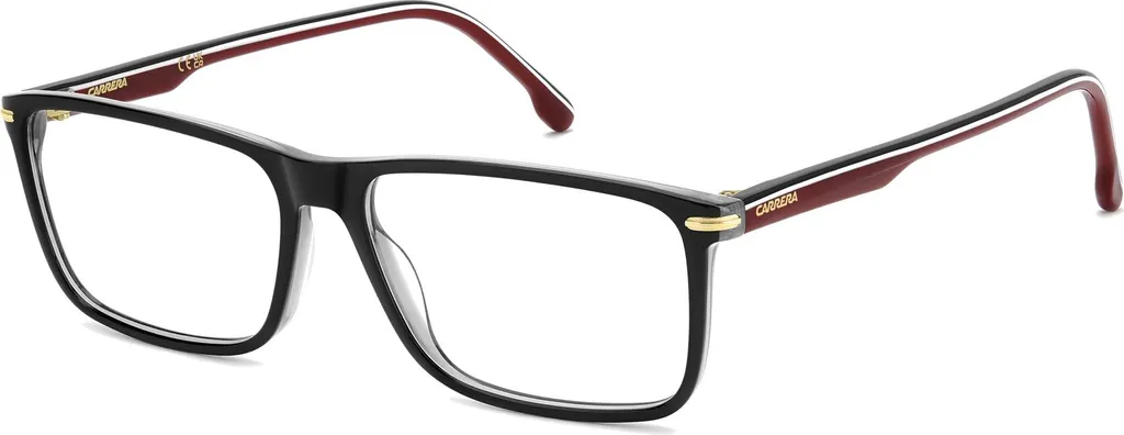 Lunettes de Vue Carrera 382 Homme : Look Professionnel Noir et Doré 54