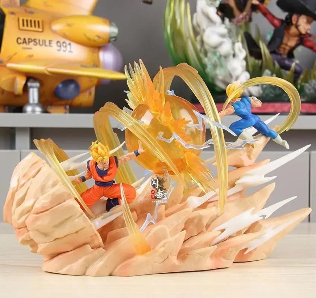 18cm Dragon Ball Z Figur Goku vs Vegeta Action Figur Sammelfigur PVC Anime Spielzeug Geschenk