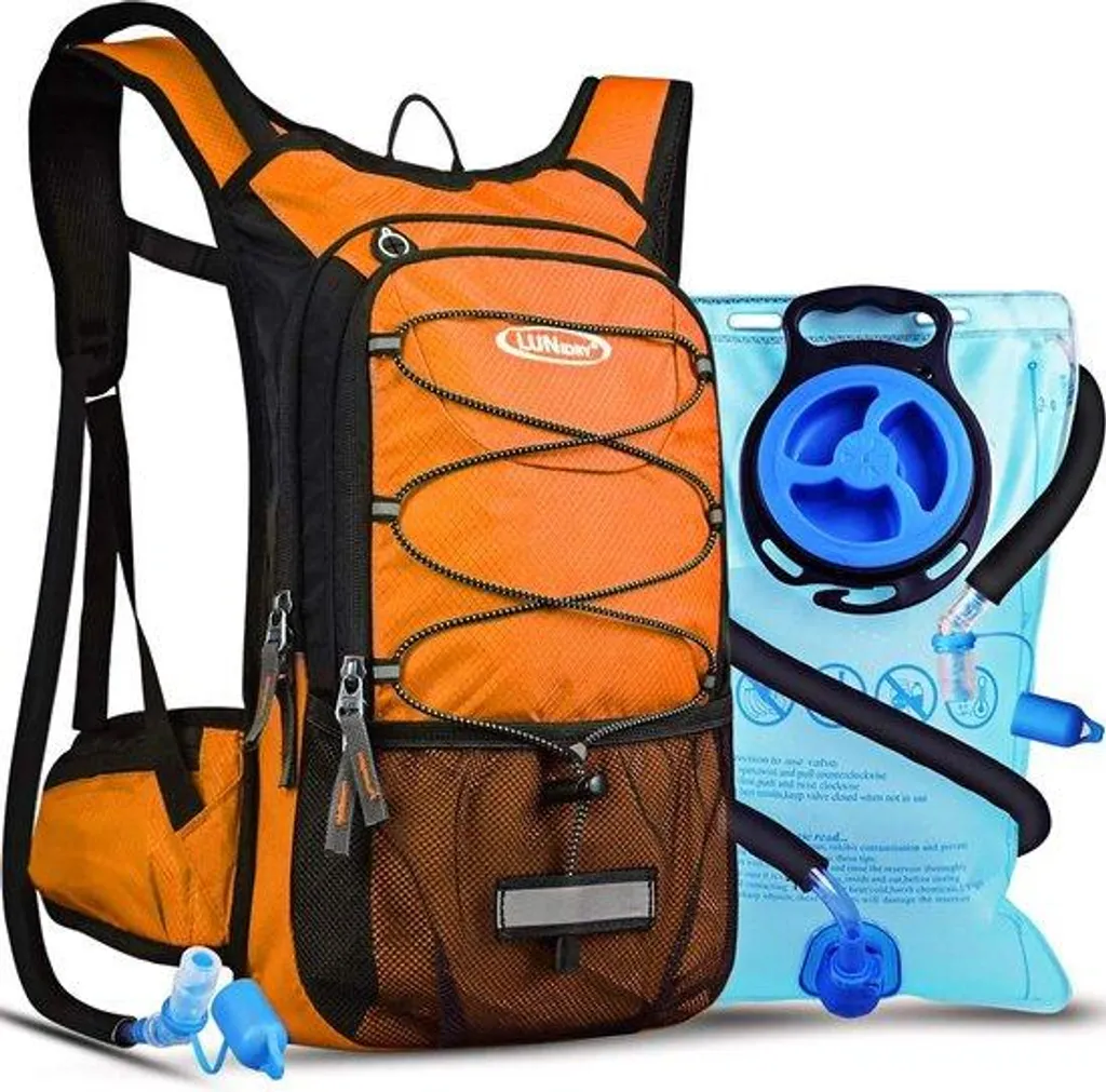 Sac à dos de vélo pour randonnée et ski 15L avec système d'hydratation
