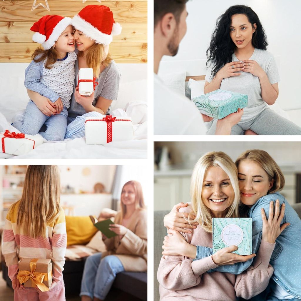 Große Duftkerzen-Set für Aromatherapie und Entspannung - 4 Stück, natürlich und ideal als Geschenk
