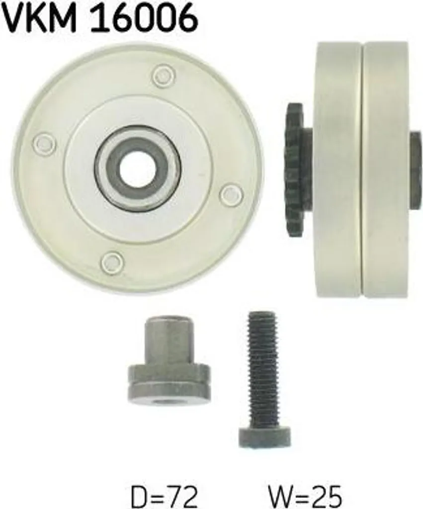 Rouleau tendeur SKF VKM 16006 pour Laguna - Courroie OE 7700860217