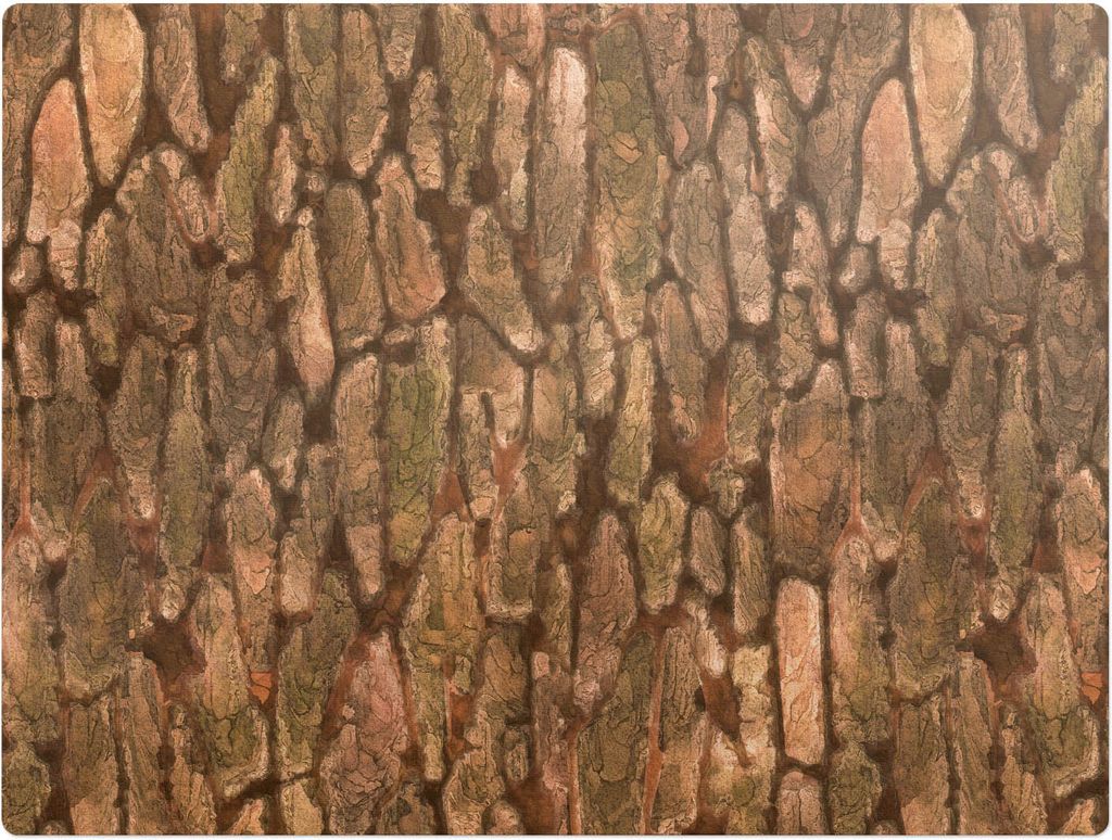 Natürliche Baumrinde – Bodenschutzmatte – Rutschfest – Schutzmatte für Büro – Vinylmatte – Stuhlunterlage – 120 x 90 cm