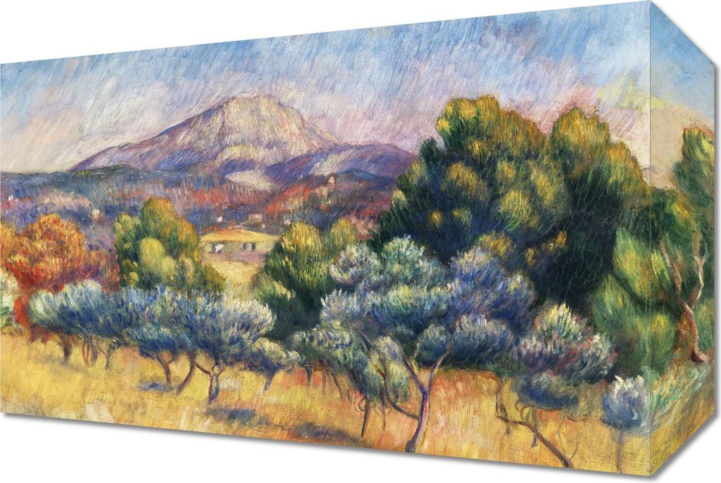 Bild 30x20cm Montagne Sainte-Victoire, Pierre-Auguste Renoir