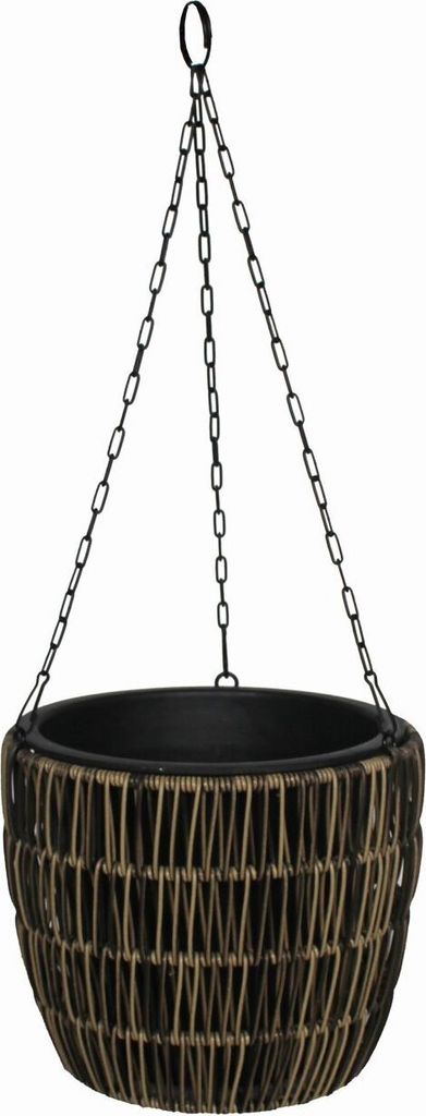 TrendLine Polyrattan Hängeampel Ø 25 x 22 cm mit Einsatz Produktbild 
