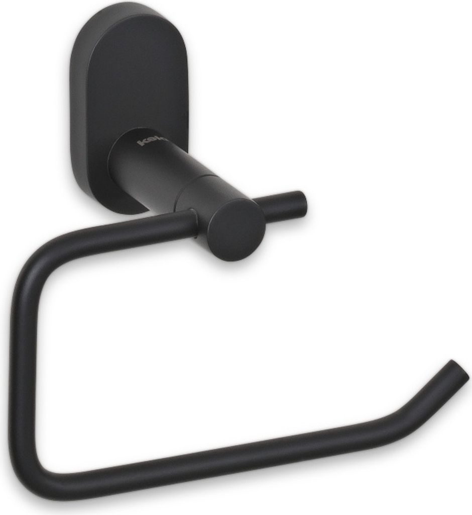 Toilettenpapierhalter, Wandmontage, für 1 Rolle, Schwarz, Edelstahl - Kela | Alessio