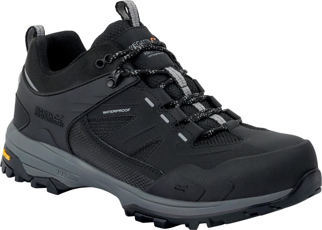 Regatta - "Regen" Wanderstiefel für Herren, niedrig geschnitten RG12173 (46 EU) (Schwarz)