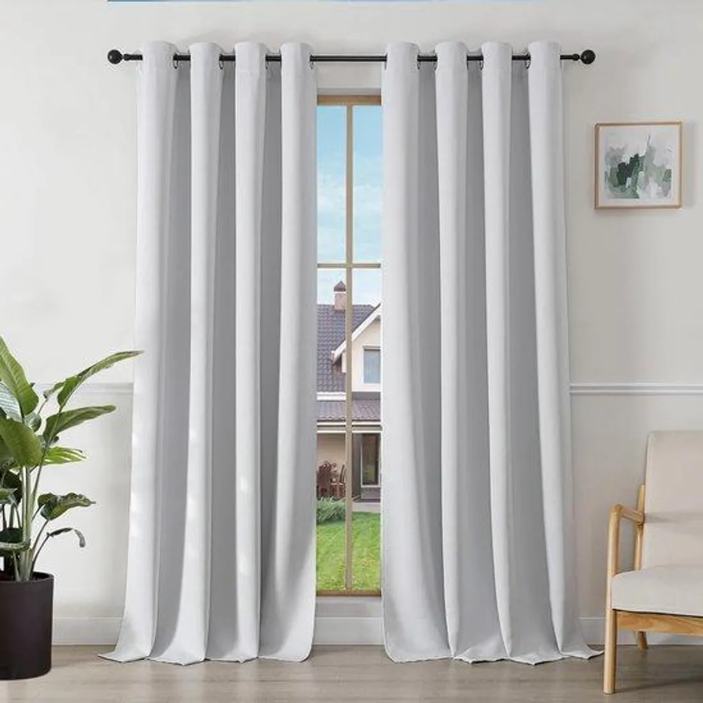 Rideaux en velours de polyester lot de 2 pièces pour salon et chambre