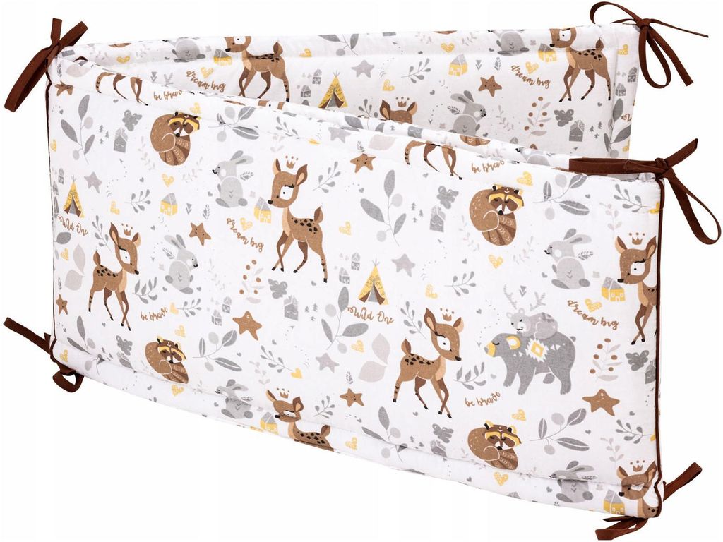Jukki mantinel 210x30 cm do postýlky 140x70 – s úvazky – Obrázek produktu 