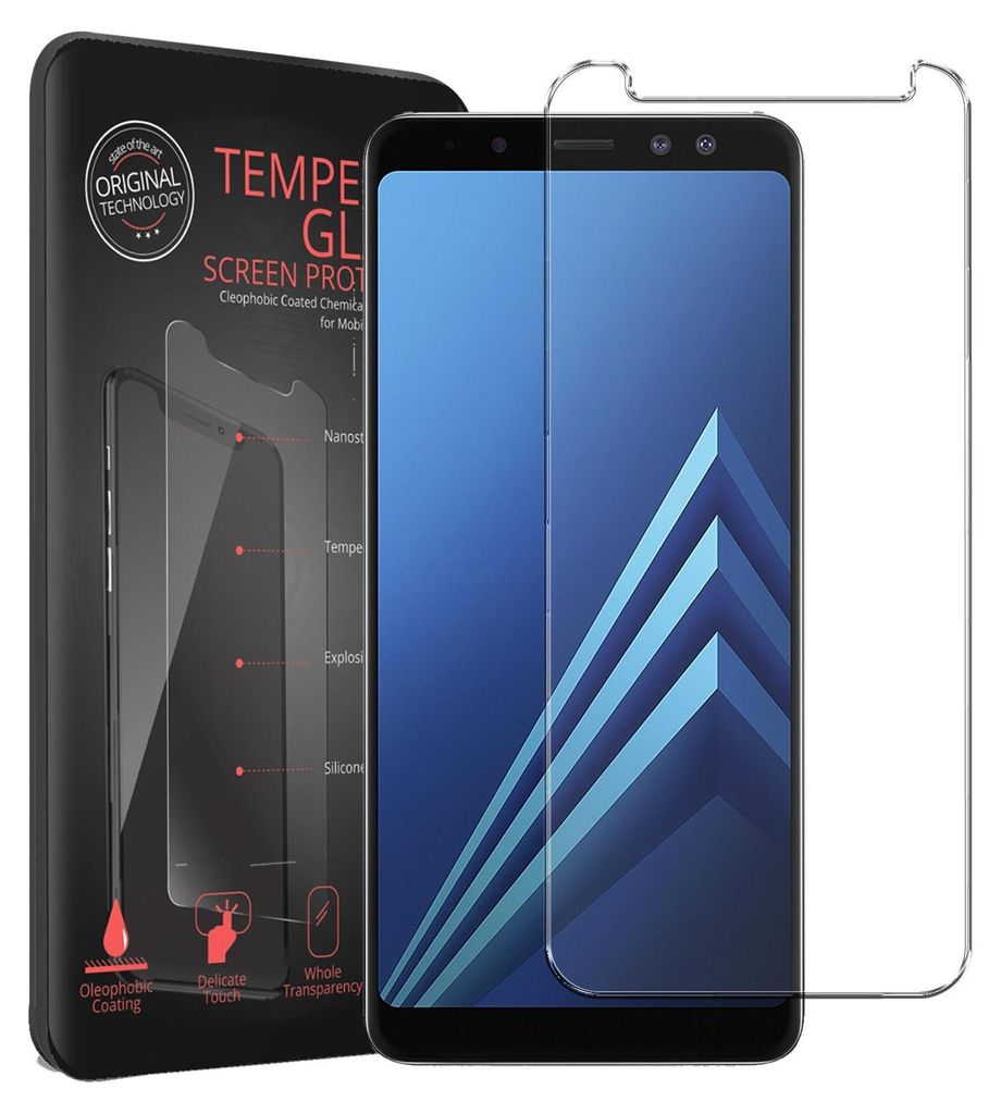 2x vetro blindato per Samsung Galaxy A8 2018 pellicola di Immagine del prodotto 