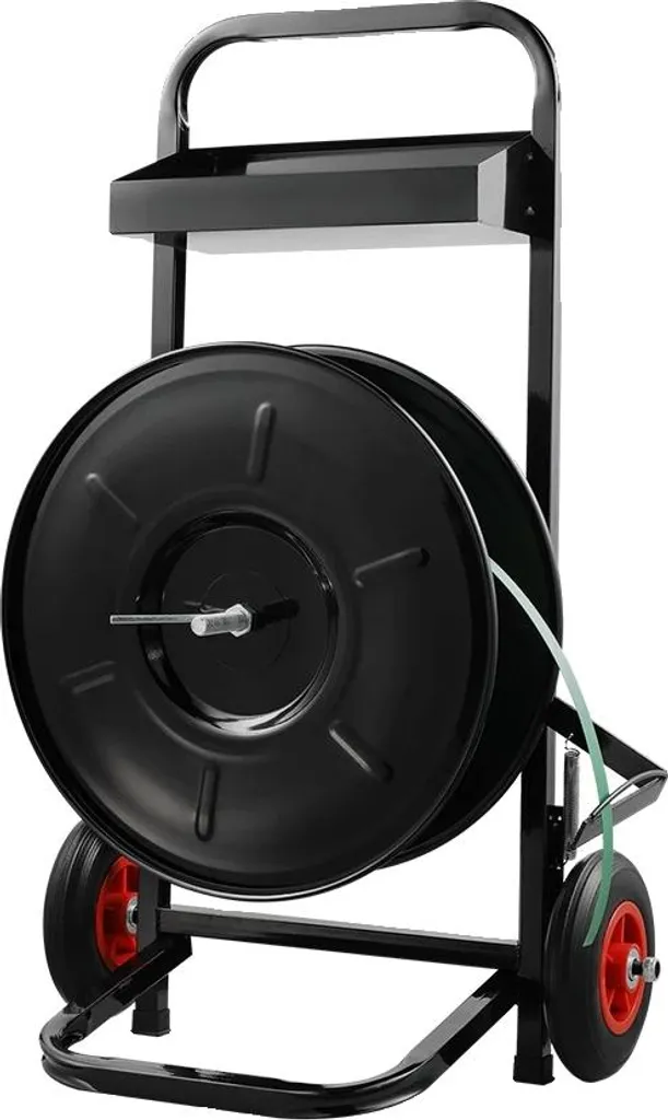 Chariot porte-feuillard pour sécurisation de palettes et colis lourds