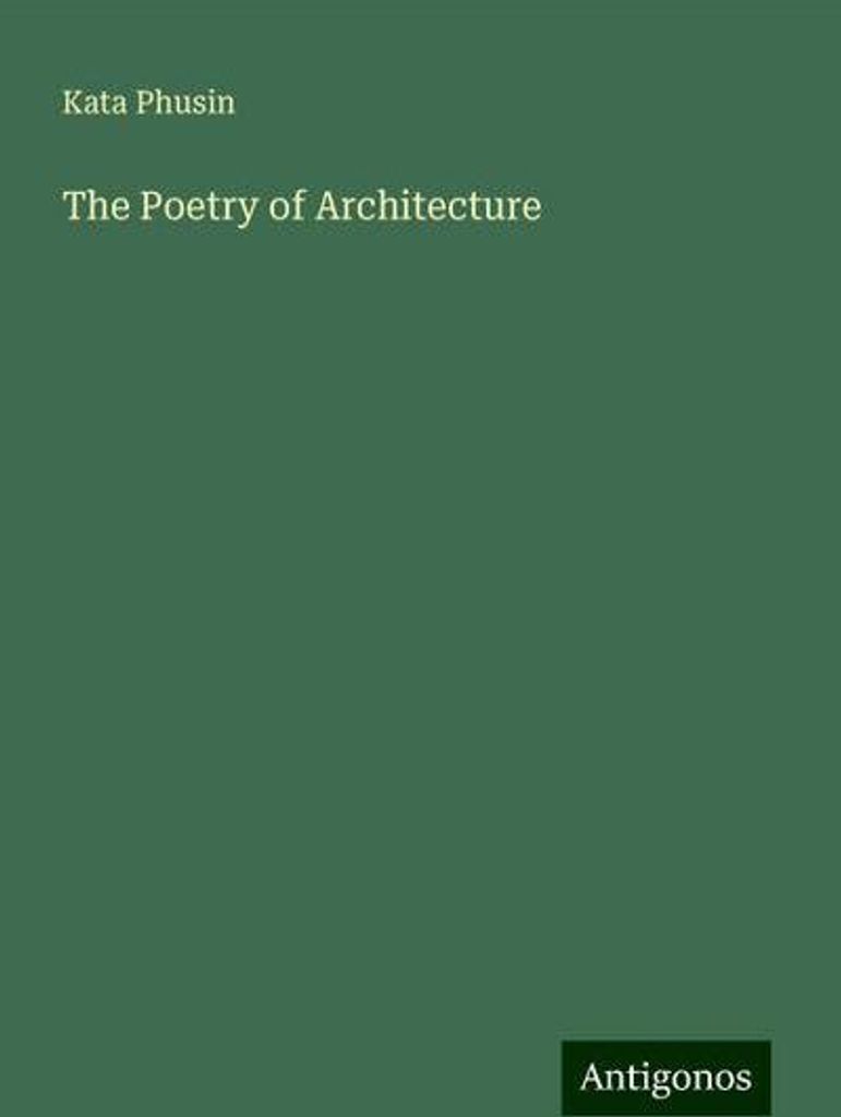 Die Poesie der Architektur
