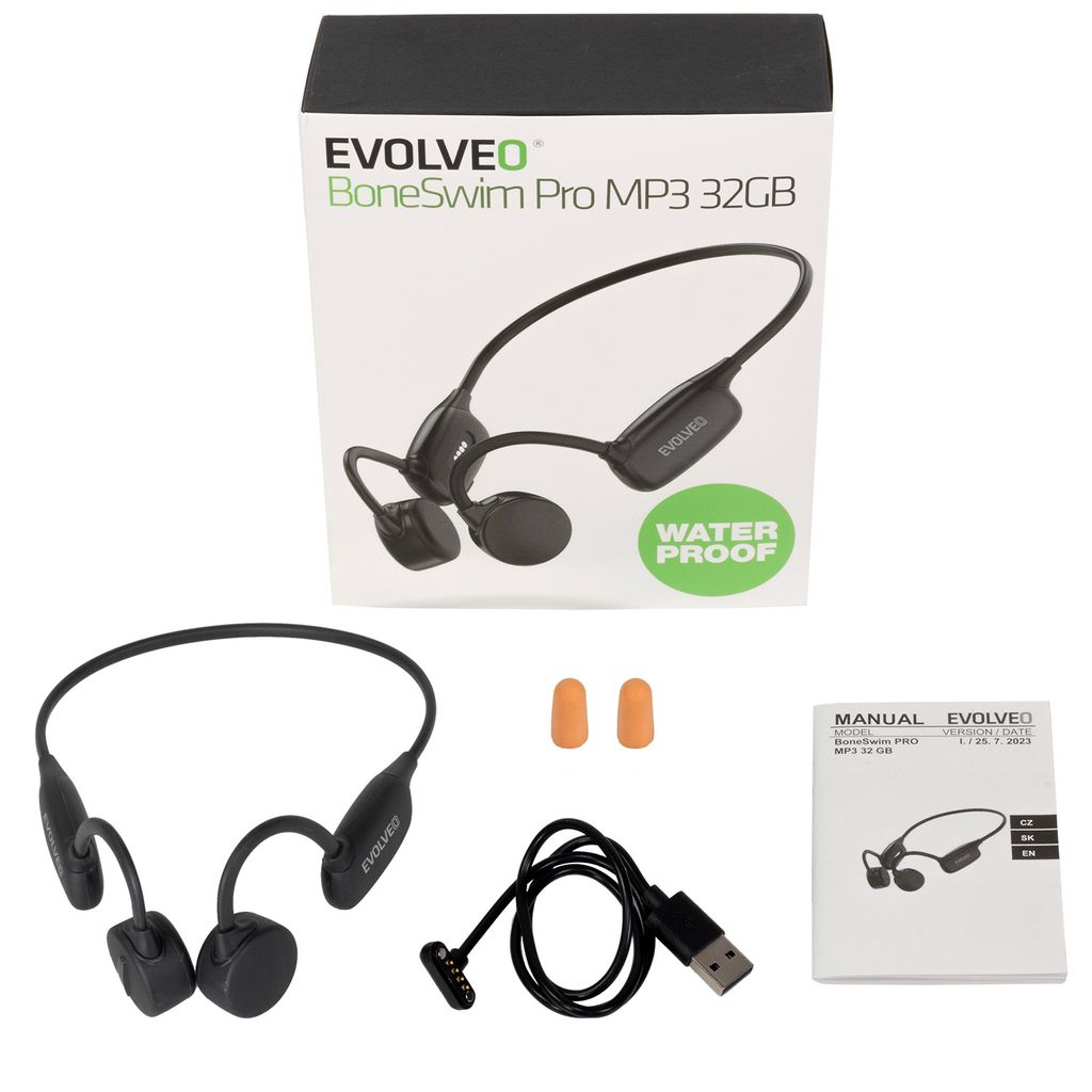 EVOLVEO BoneSwim Pro MP3 32GB, bezdrátová sluchátka s Obrázek produktu 5
