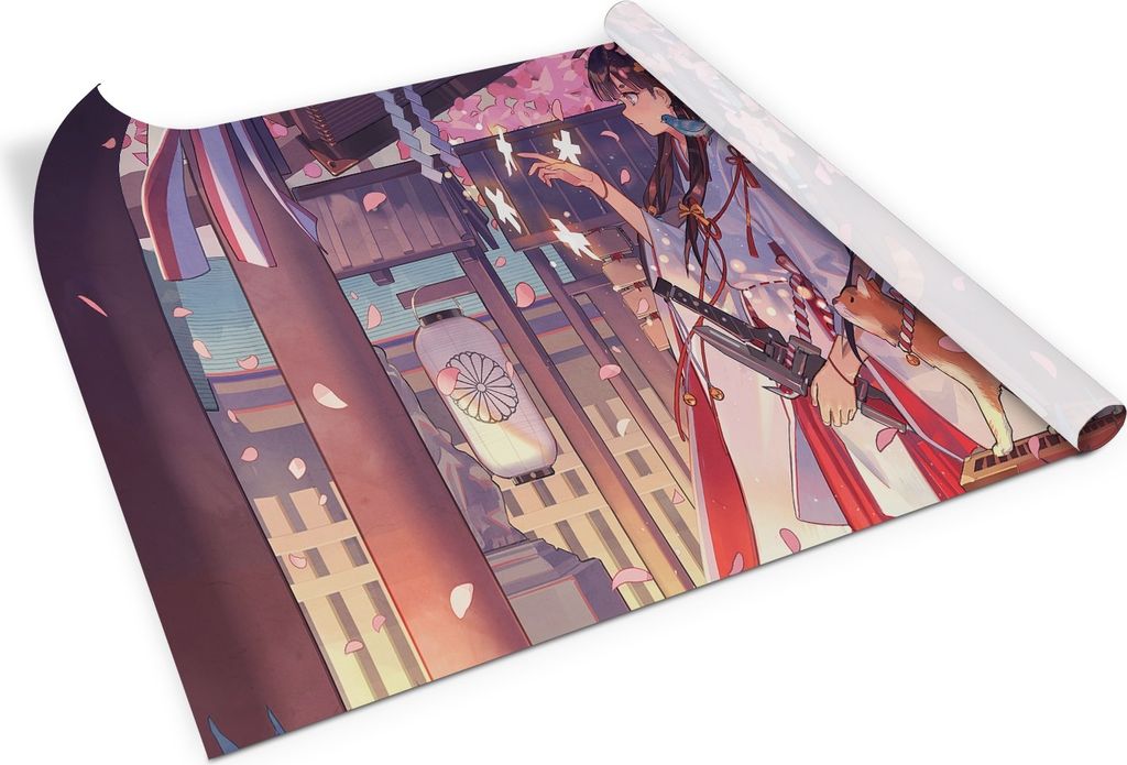 Anime-mädchen und katze – PVC Klebefolie für Möbel – Möbelrenovierungsfolie – Möbelfolie selbstklebend – Küche – Schränke – Möb...