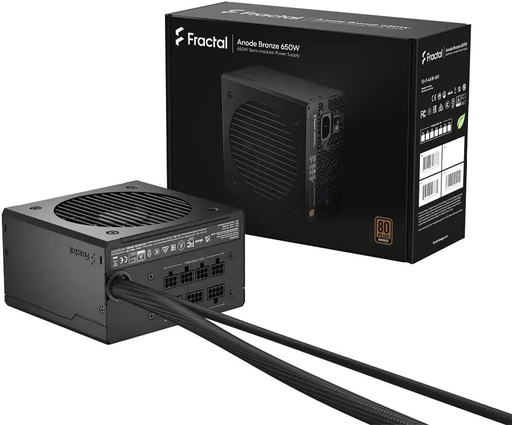 Alimentation PC 650W Fractal Design Anode Bronze : finissez-en avec le bruit