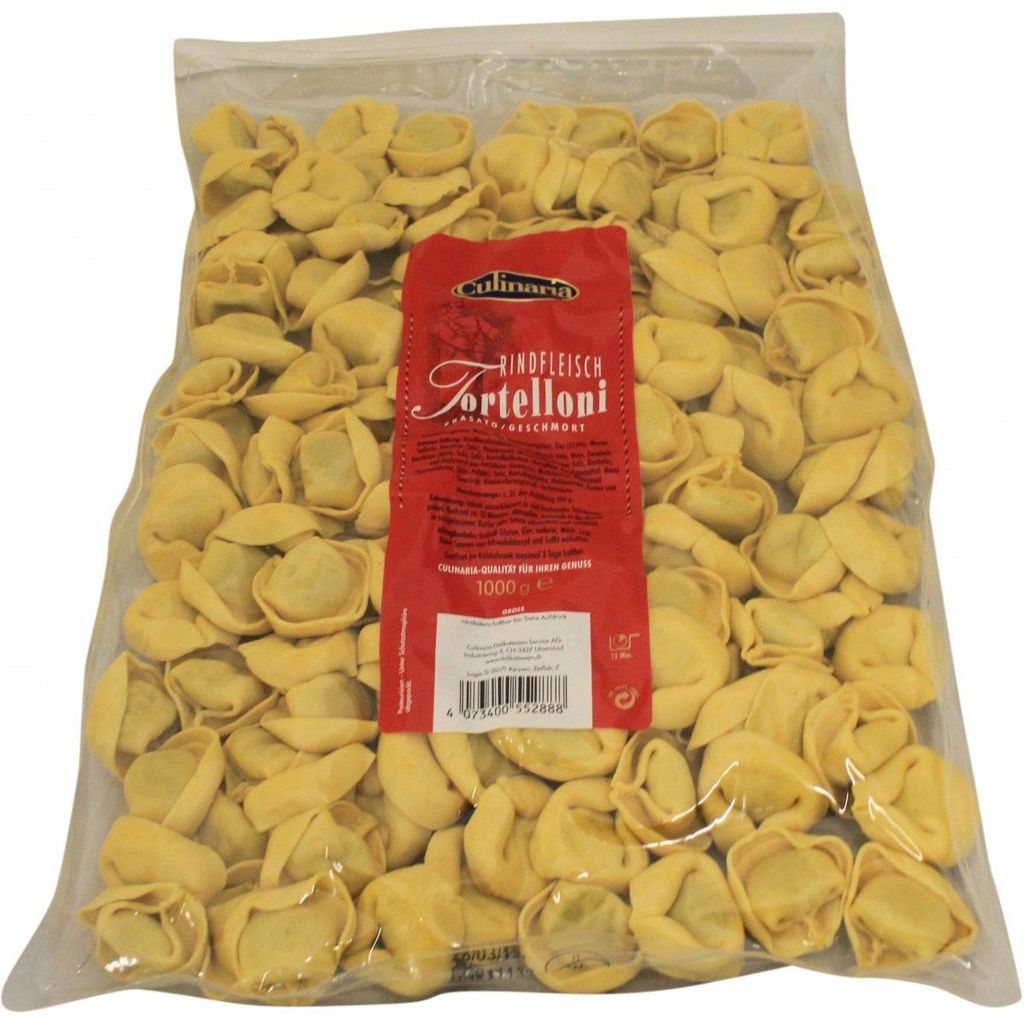 Culinaria Tortellini di pasta gialla con ripieno di manzo Immagine del prodotto 