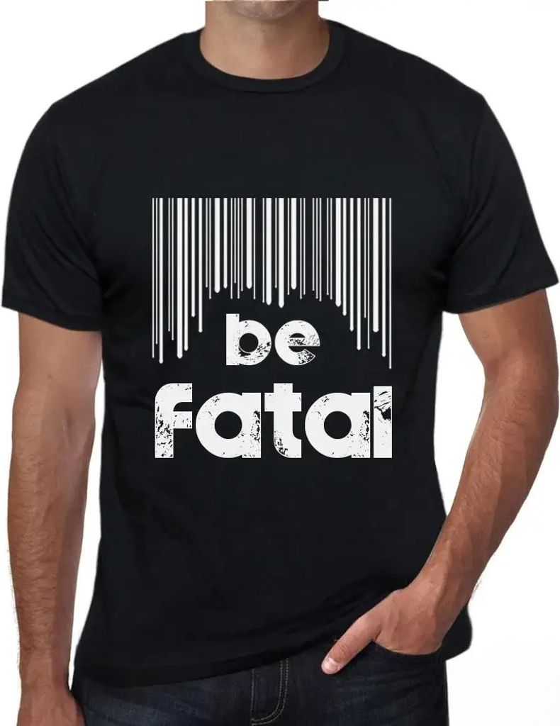 Herren Grafik T-Shirt Barcode ist tödlich – Barcode Be Fatal – Öko-Verantwortlich Vintage Jahrgang Kurzarm Lustige Druck Geburtstag Geschenk ...