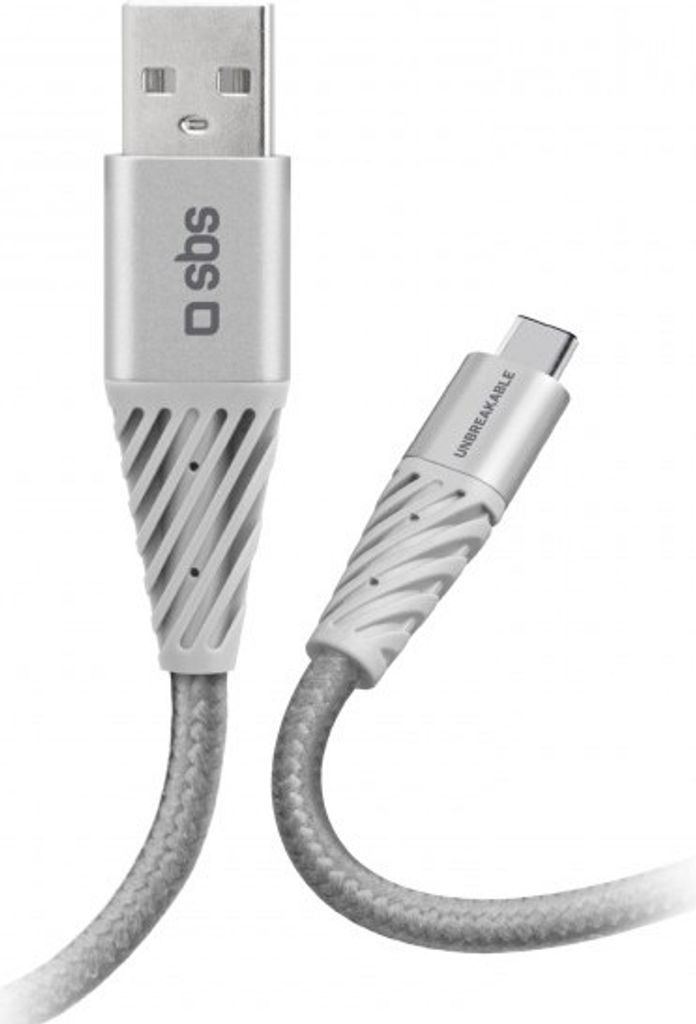 SBS TECABLEUNRETCK USB Kabel 1,5 m USB A USB C Silber
