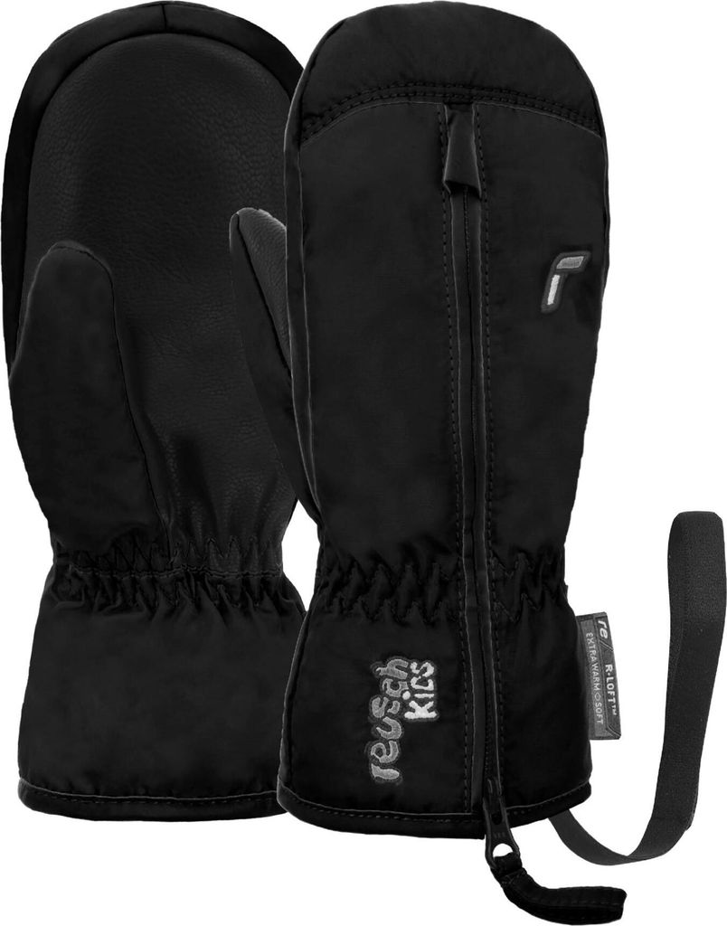 Reusch Skihandschuhe Ben Mitten mit extra langem Reißverschluss 7700 black 2