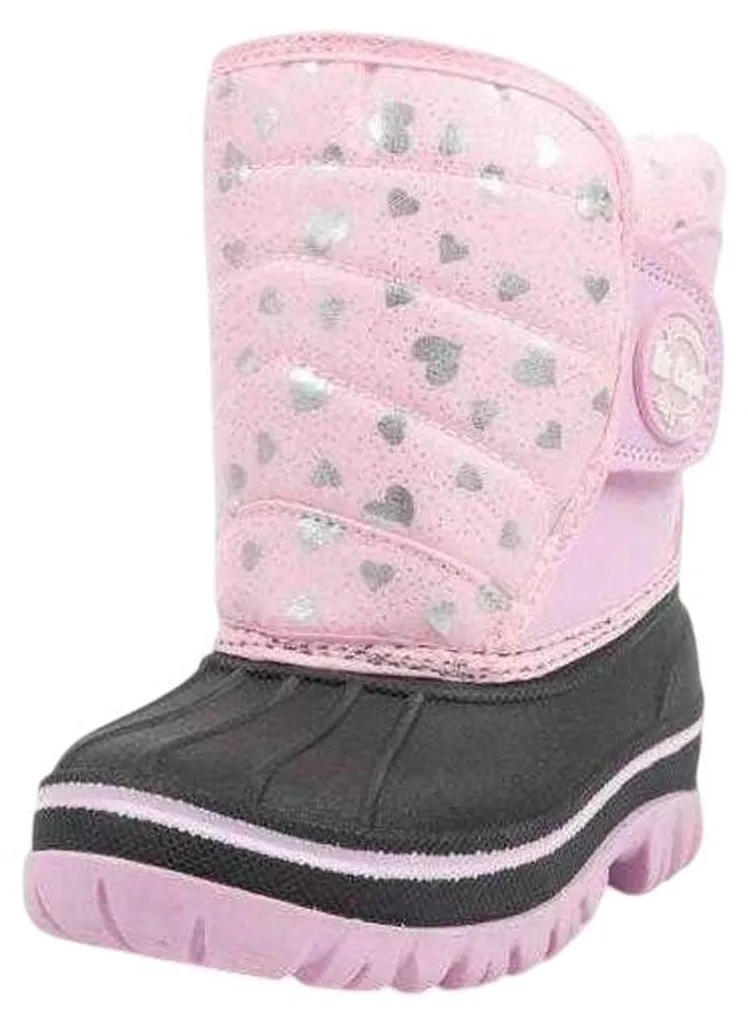 Lee Cooper Bottes de Neige Filles Nylon Rose PP12388 Taille 24 EU