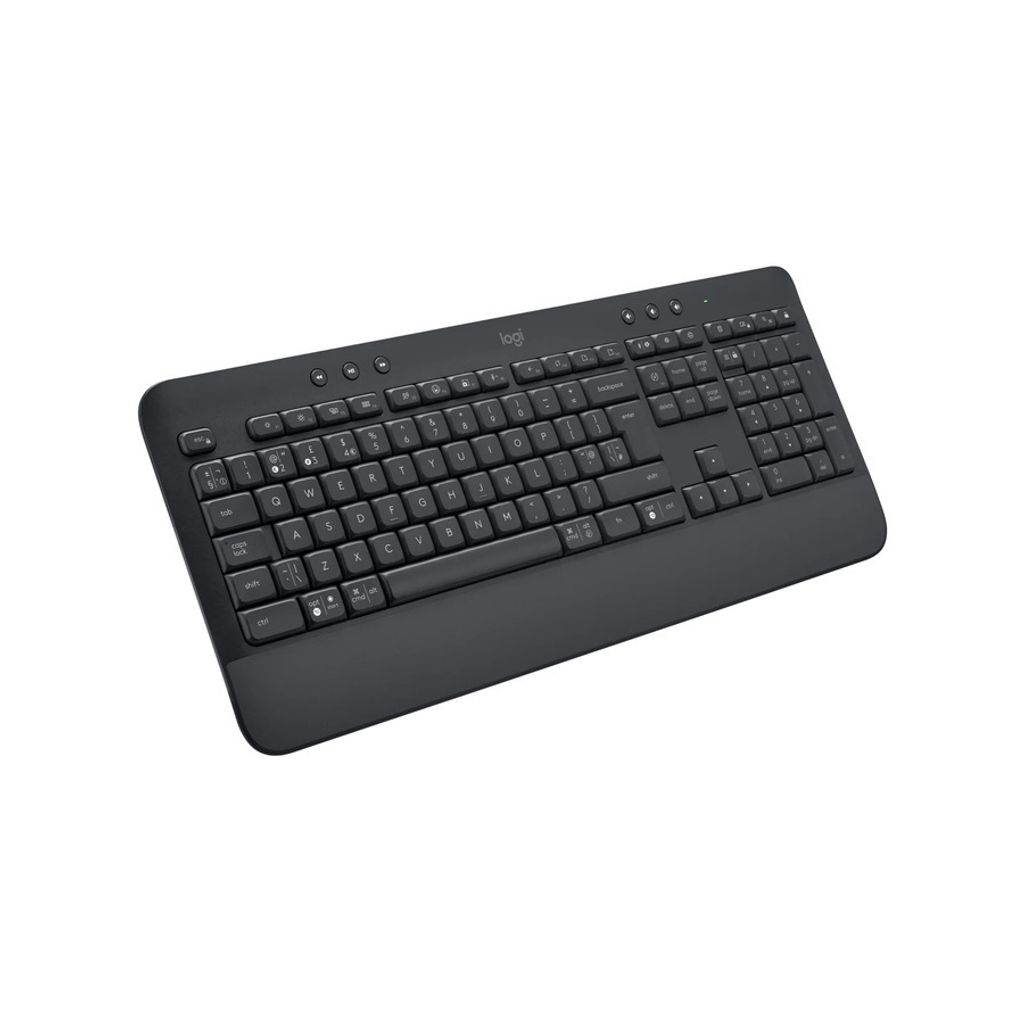 Logitech Signature K650 - Volle Größe (100%) - Bluetooth - Membran Key Switch - QWERTY - Graphit