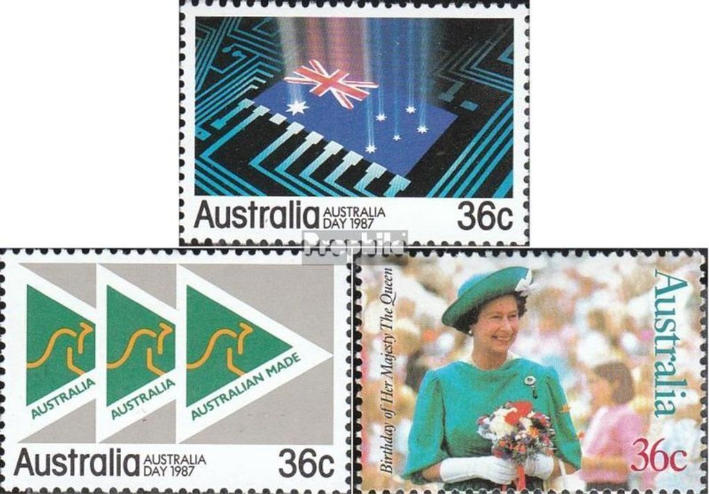 Briefmarken Australien 1987 Mi 1013-1014,1027 (kompl.Ausg.) postfrisch Feiertag