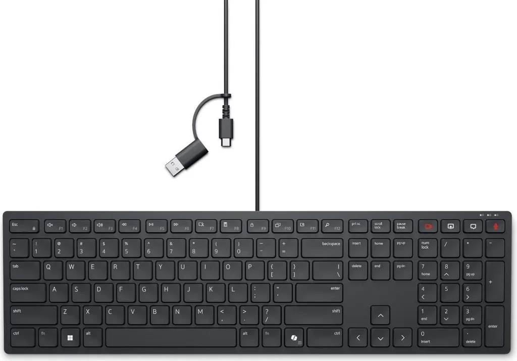 Clavier de collaboration Dell KB525C noir pour ordinateur professionnel