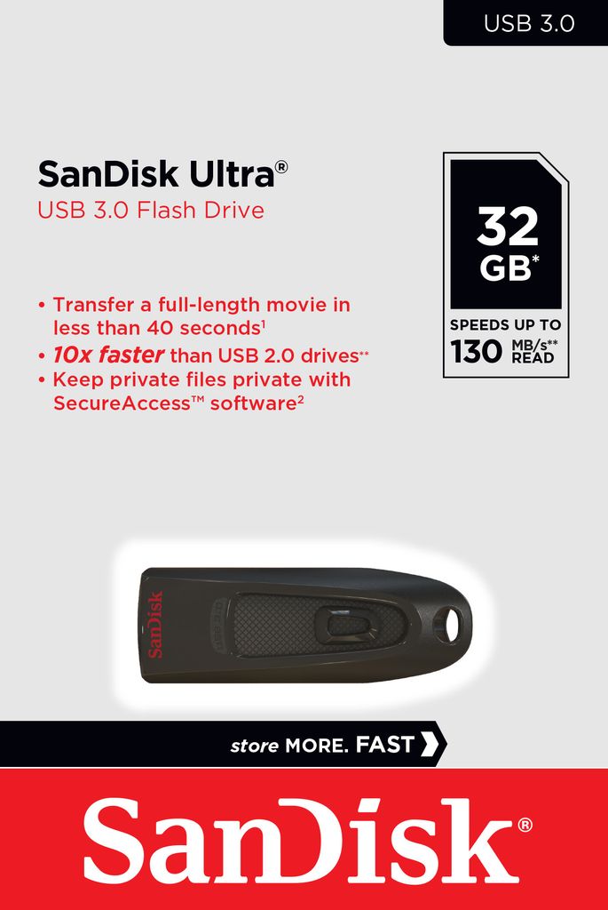 SanDisk Ultra 32GB USB 3.0 Stick Obrázek produktu 