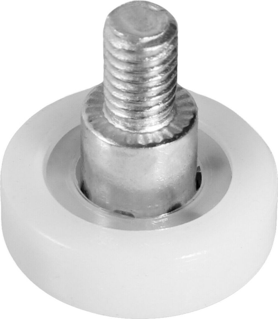 Laufrolle Gleitrolle mit Gewinde Möbelrolle Lagerrolle Schiebetür Laufschiene Ø22x22mm / M6