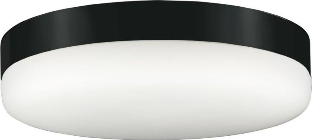 Wandlampe Metall Glas E27 Ø 32 cm rund B: cm Schwarz Weiß 2-flammig Kugelschirm Modern