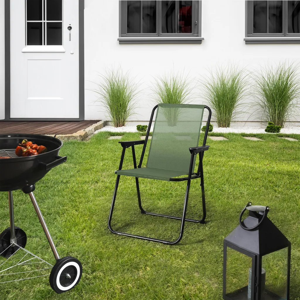Fini le Mal de Dos avec la Chaise Pliante Kaki GM - Confortable et Légère