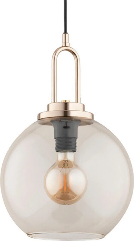 Lustre suspension moderne en verre transparent SEPTUM Ø 35 cm