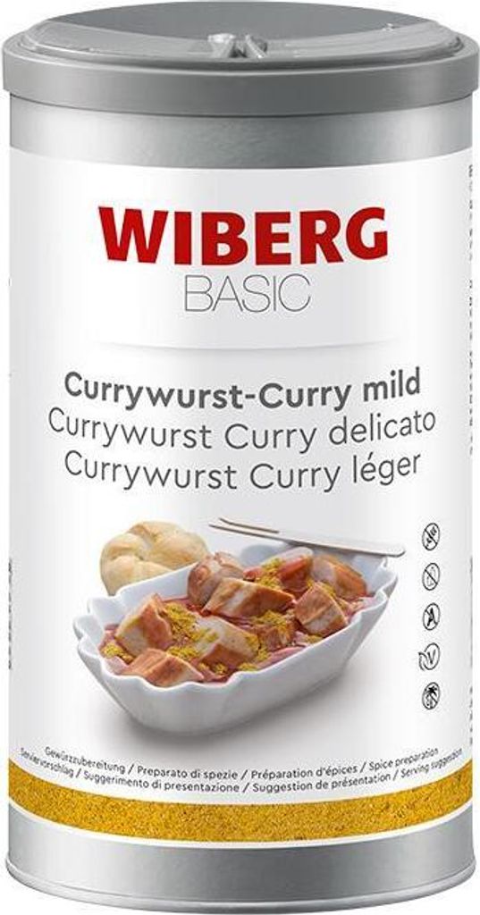 Wiberg-Currywurst Curry mild Gewürzzubereitung 580g