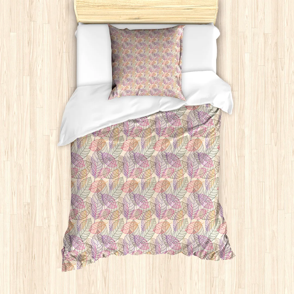 Set Letto Singolo ABAKUHAUS 135x200 Anallergico - Romantic Leaves