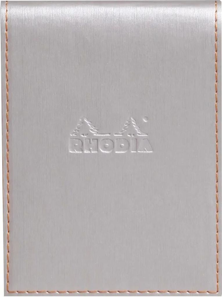 Rhodia Notepad Rhodia 95x130 lin silber