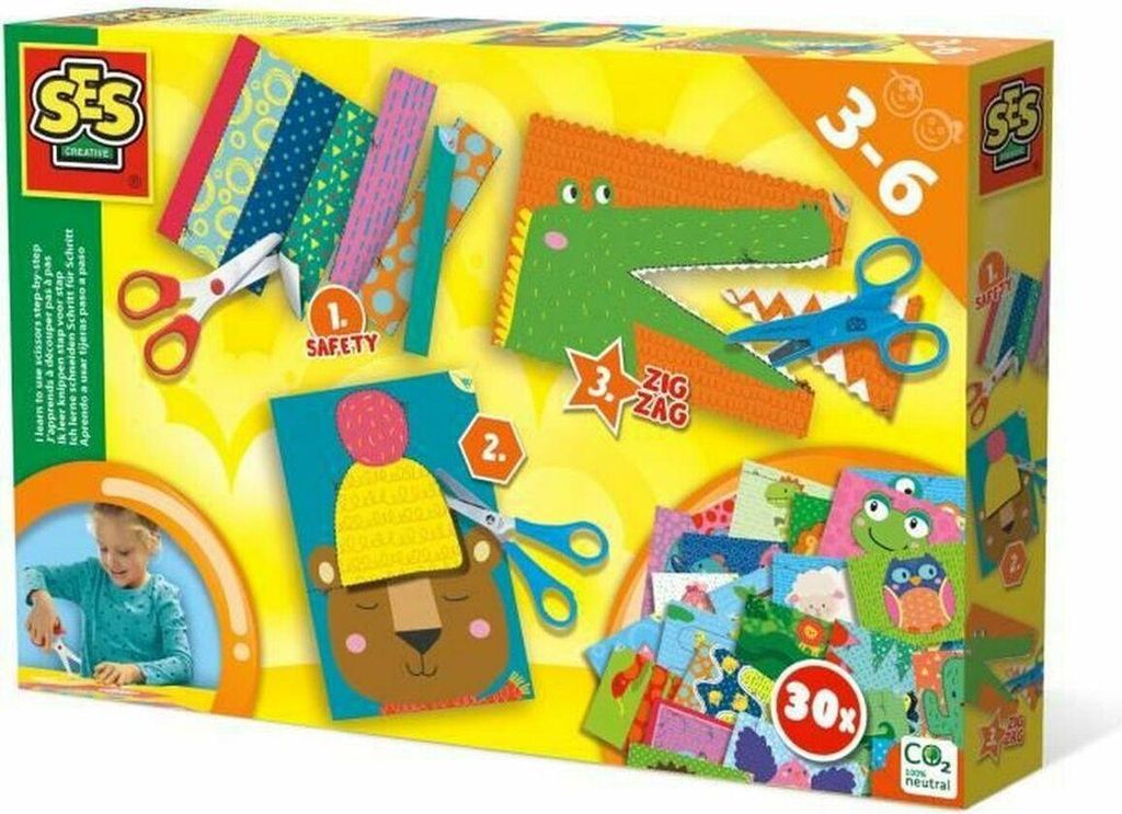 Bastelspiel SES Creative I Learn to Cut Step