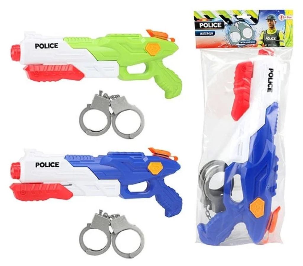Polizei Wasserpistole mit Handschellen 40cm Produktbild 