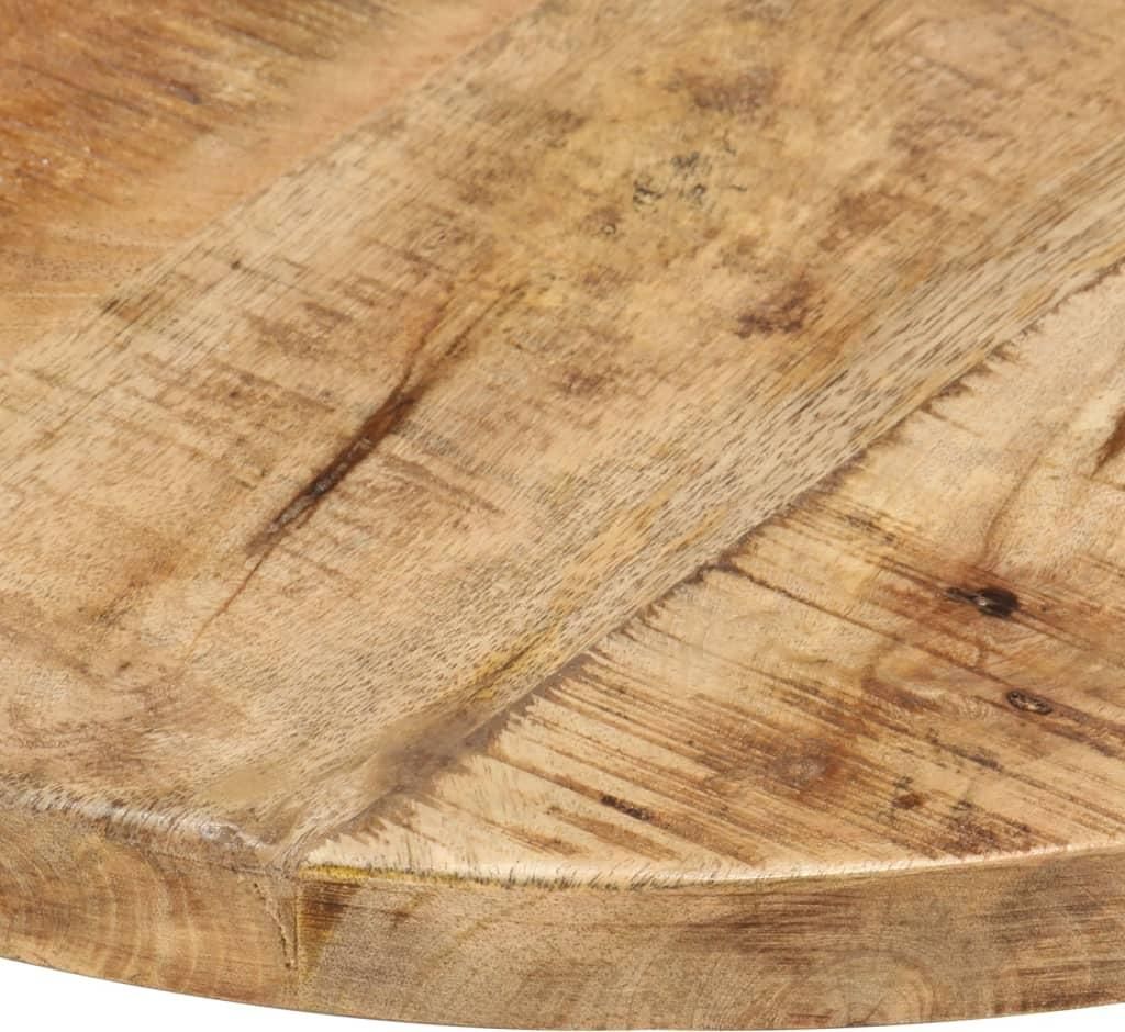 vidaXL Tischplatte Massivholz Mango Rund 25-27 mm 40 cm