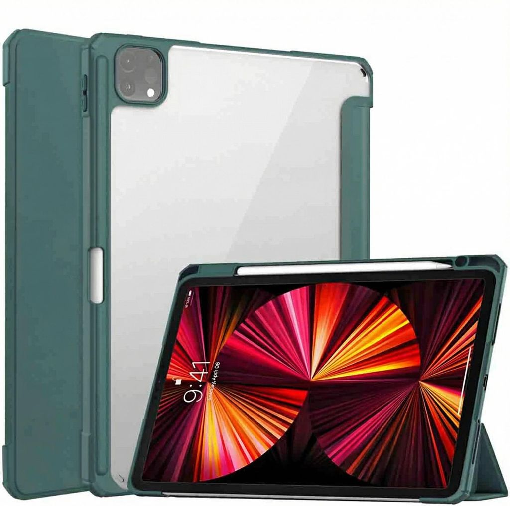 imoshion Trifold Hardcase Klapphülle iPad Pro 11 (2022 / 2021 / 2020 / 2018) - Grün