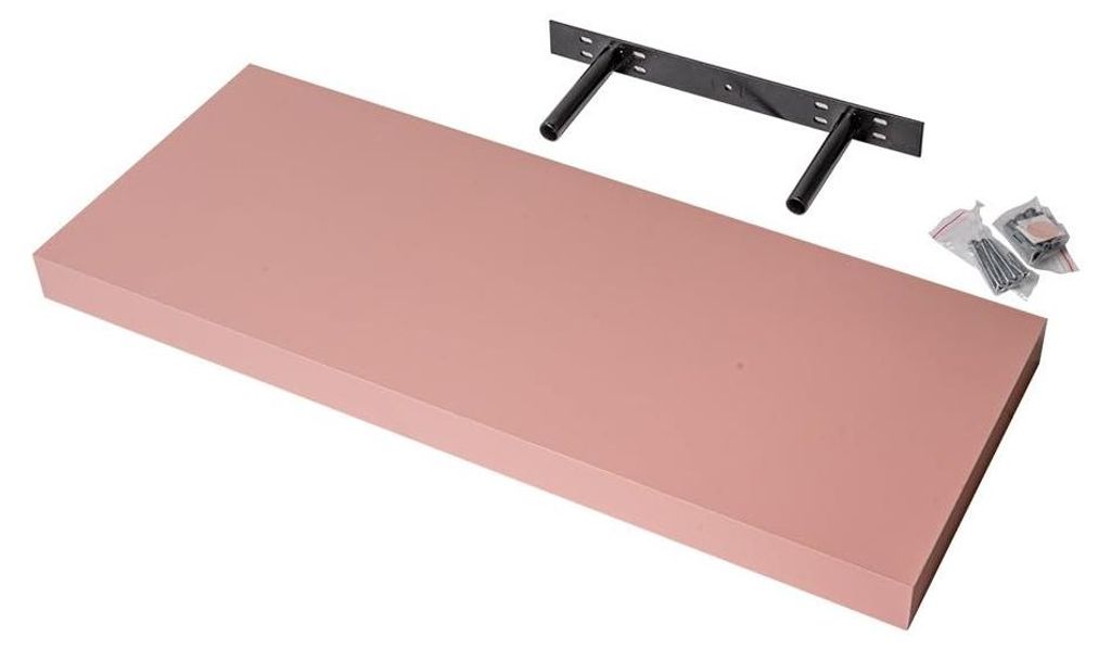Wandregal - Bücherregal - Schweberegal 59,5x23,5 Rosa Produktbild 