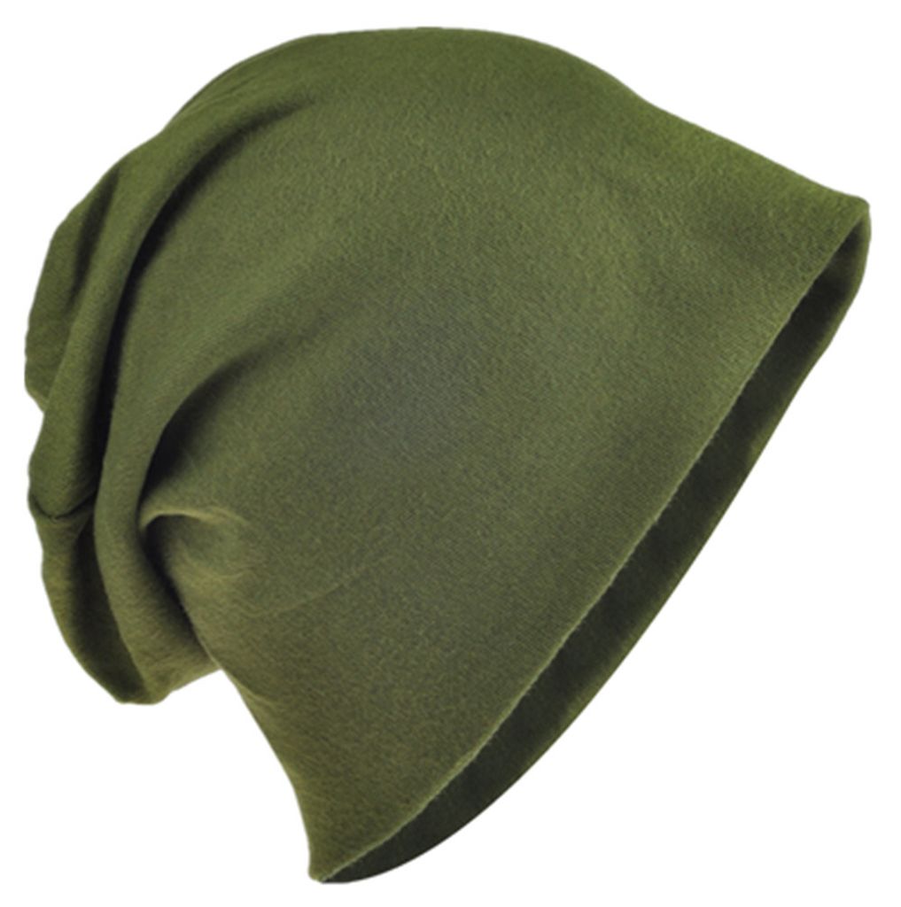 Dicke Beanie MuetzeFarngruen L