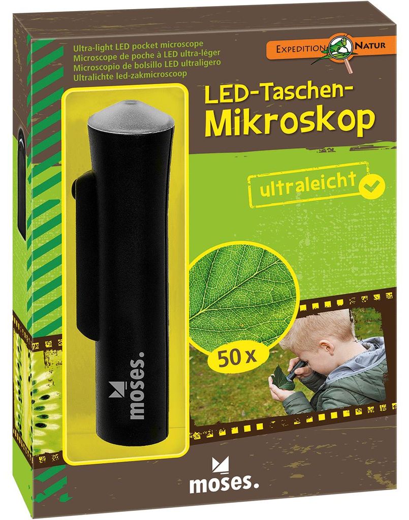moses. 9788 Lekki, przenośny mikroskop LED do obserwacji Zdjęcie produktu 